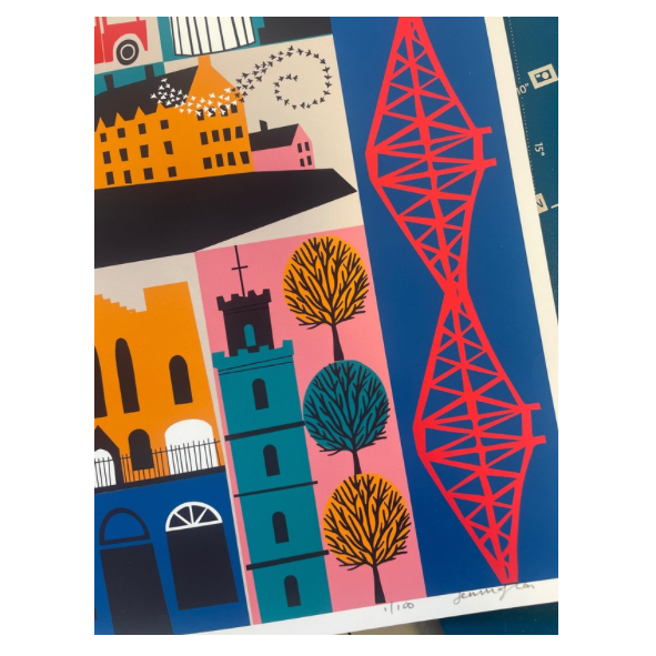 Edinburgh Landmarks Print