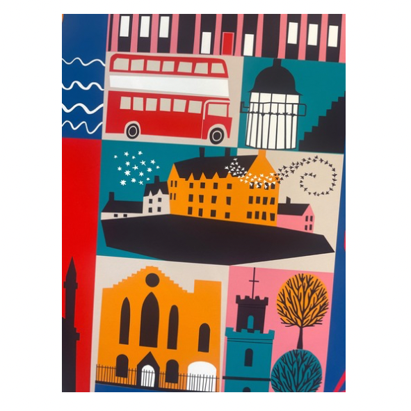 Edinburgh Landmarks Print