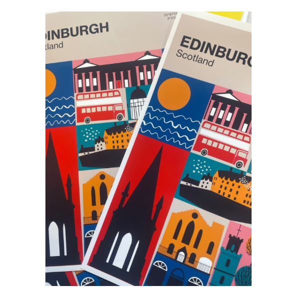 Edinburgh Landmarks Print