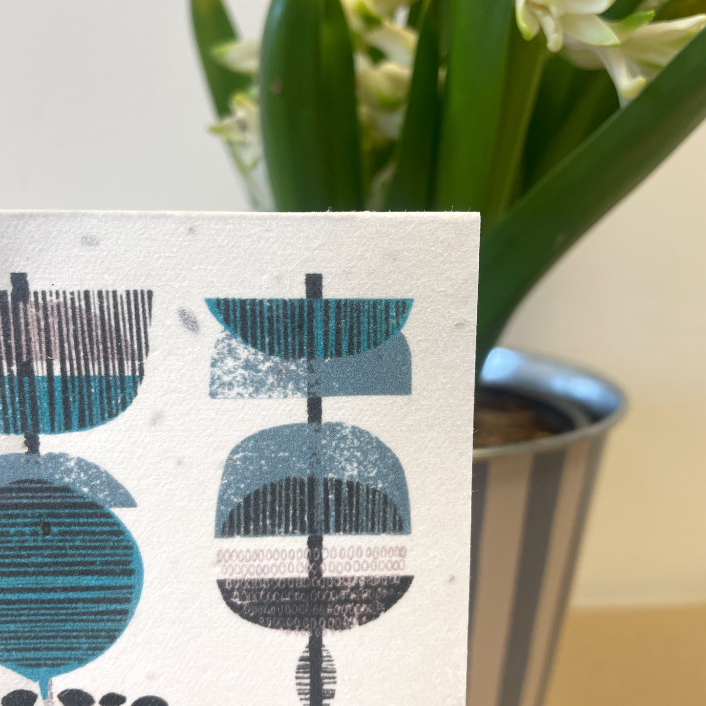 Seed Paper Notecard - Abstract Meadow