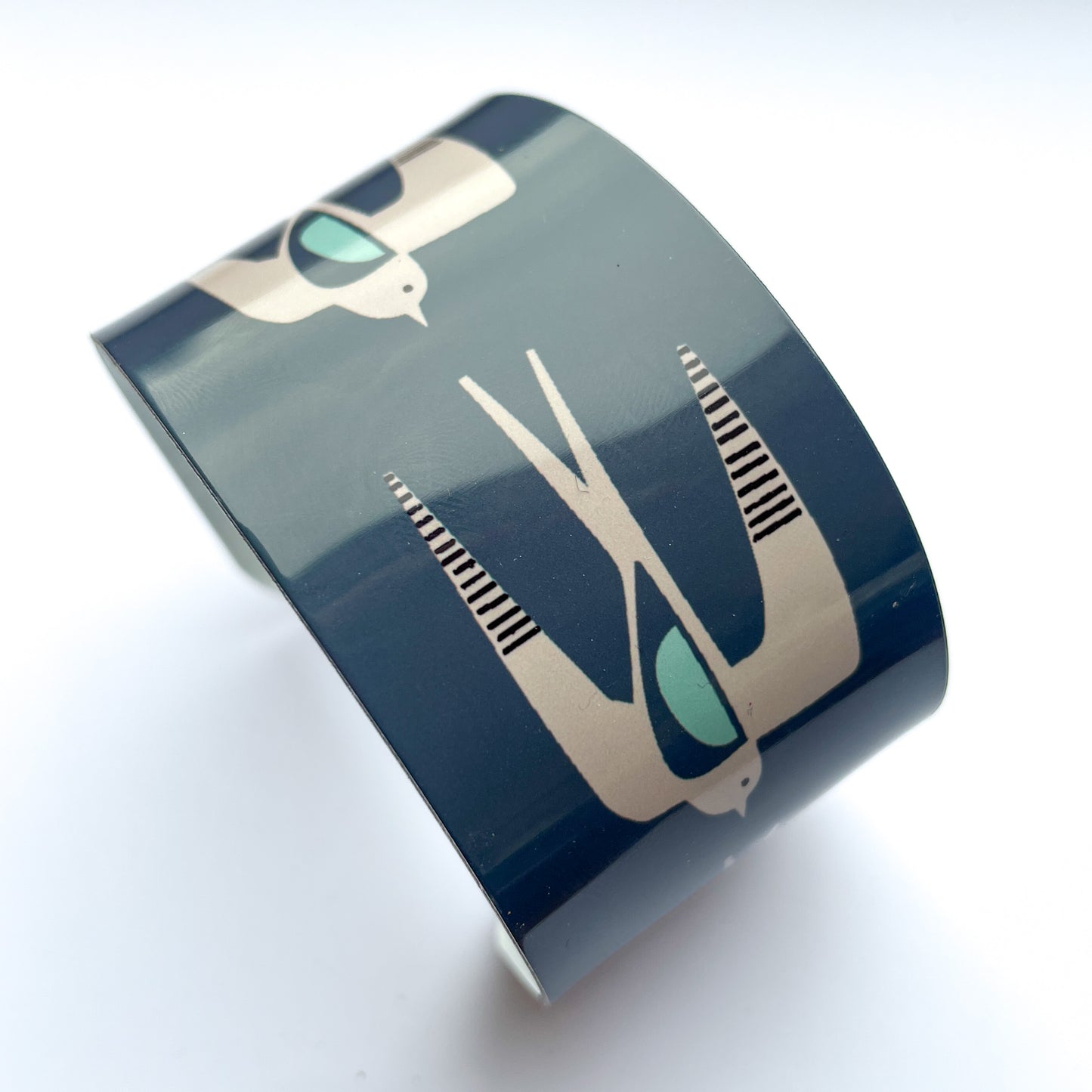 Swallows Wide Cuff - Dark Teal (New)