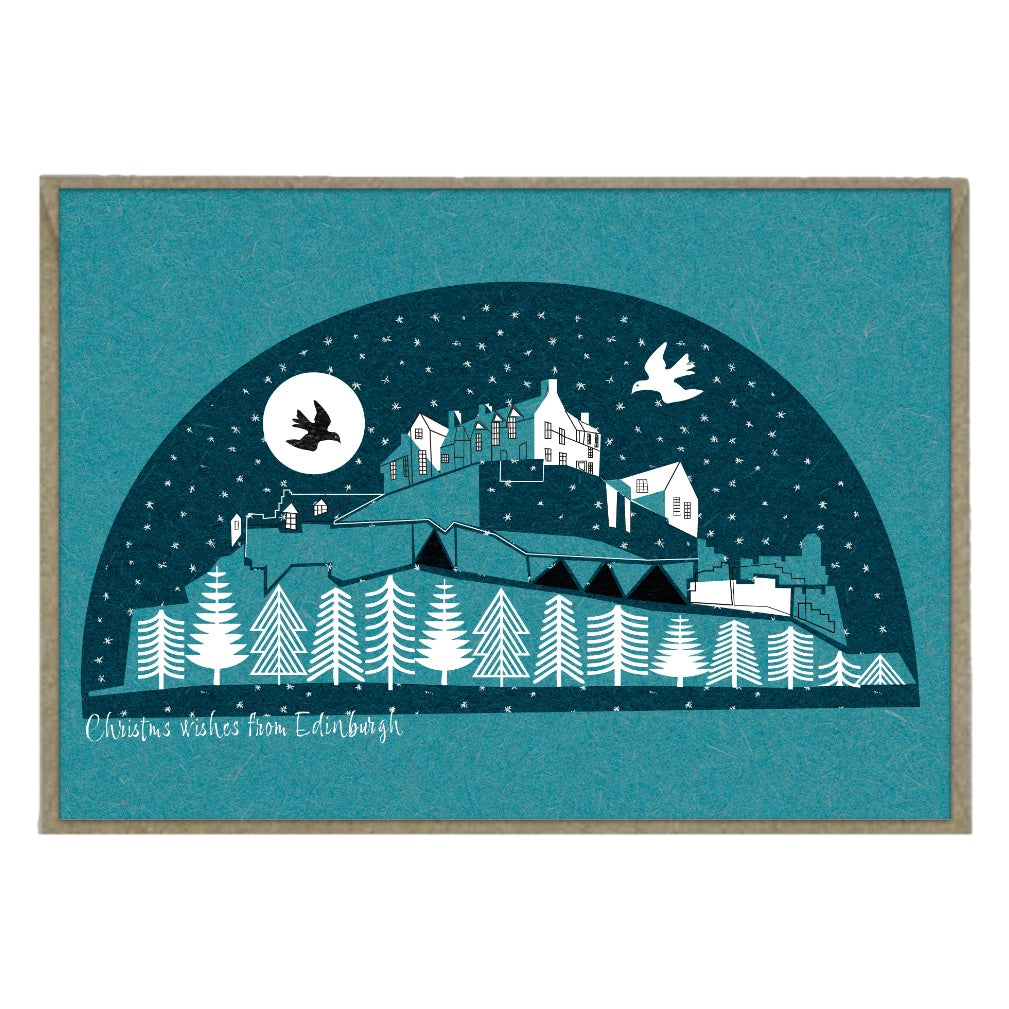 Edinburgh Castle Christmas Card