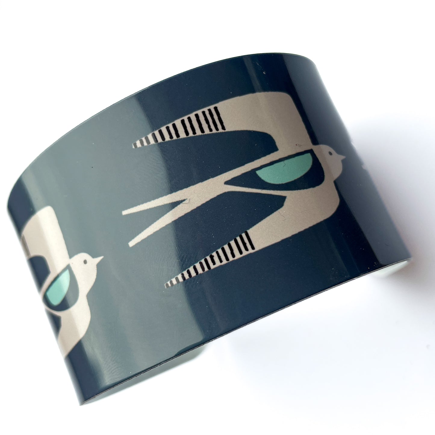 Swallows Wide Cuff - Dark Teal (New)