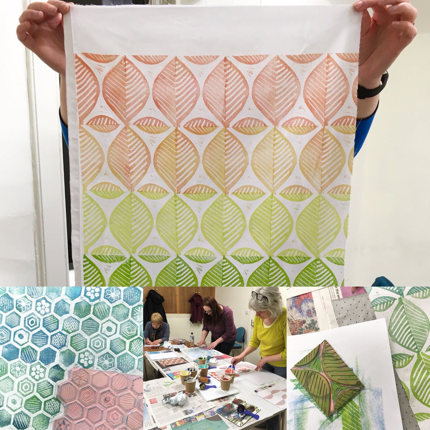 Block Printing onto Fabric Workshop with Jenni (Saturday 18th May 2024)