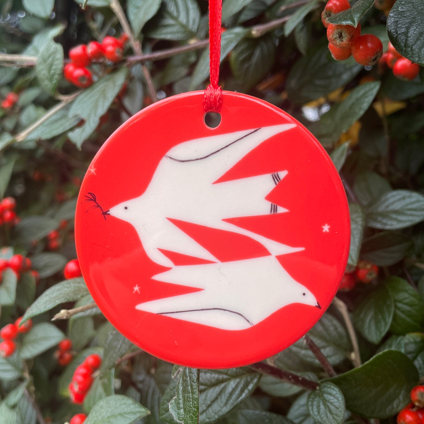 Doves Christmas Ornament