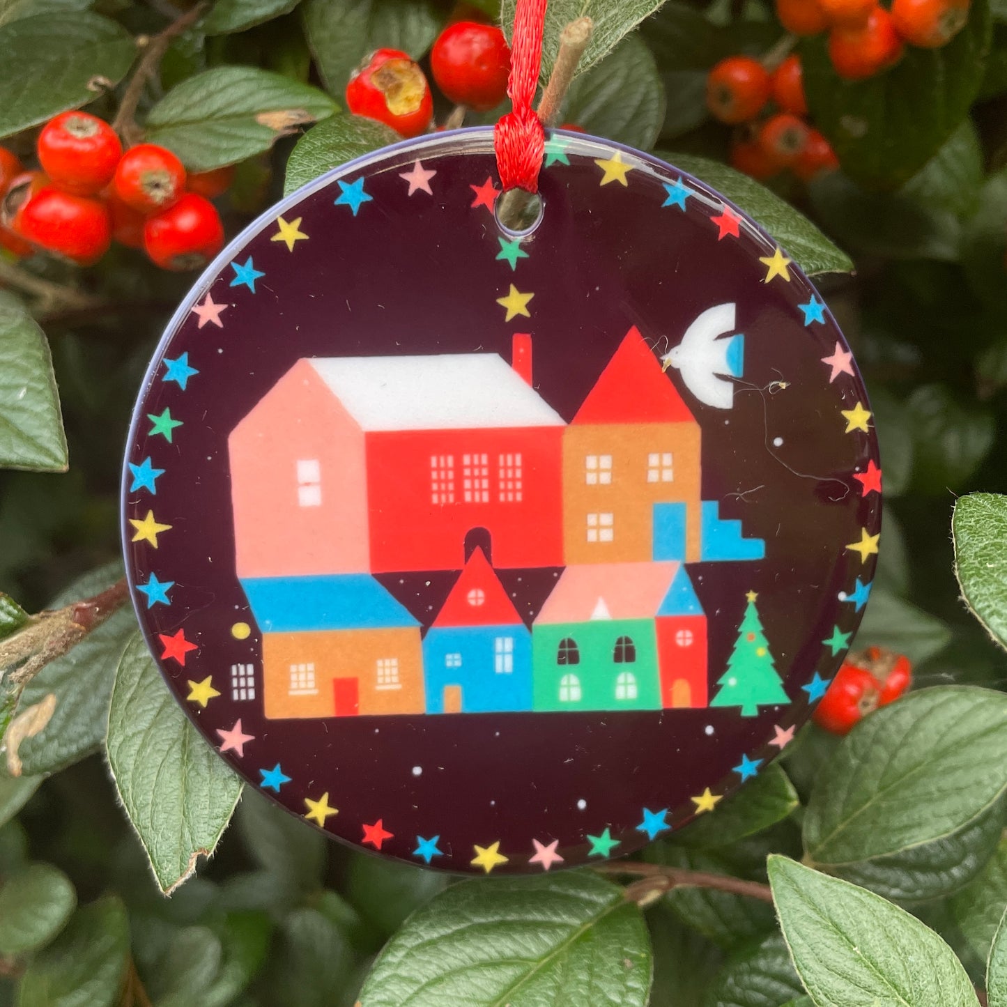Starry Night Christmas Ornament