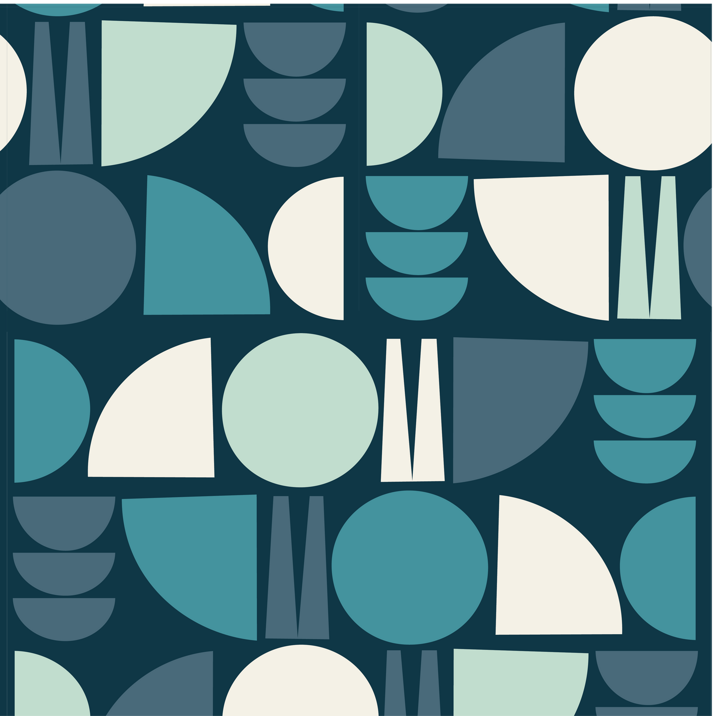 Shapes Lampshade (Blues)