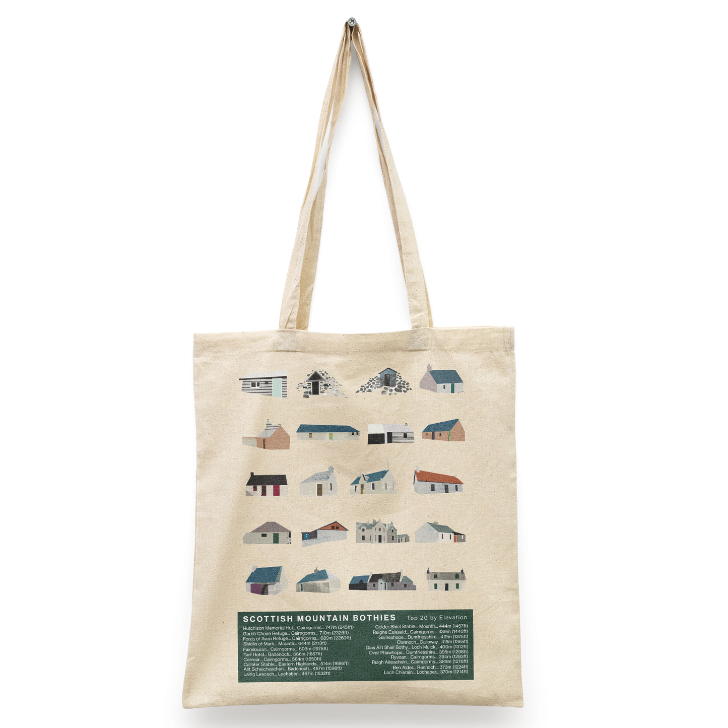 Scottish Bothies Rainproof Tote Bag