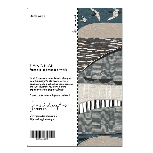 Flying High Card with Bookmark Back