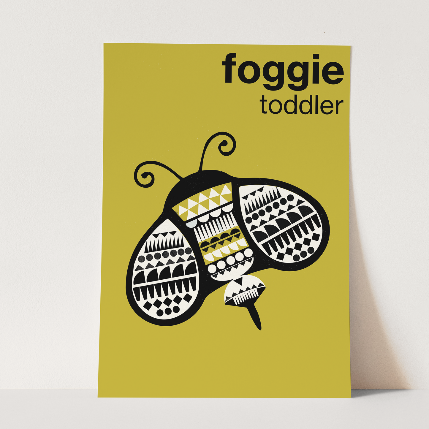 Foggie Toddler (Bumblebee) Art Print