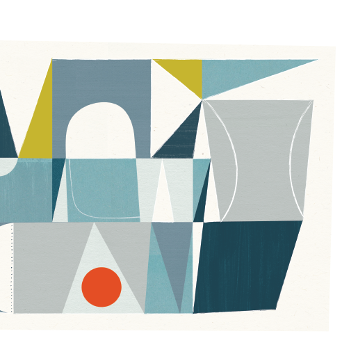At The Harbour No.1 Art Print