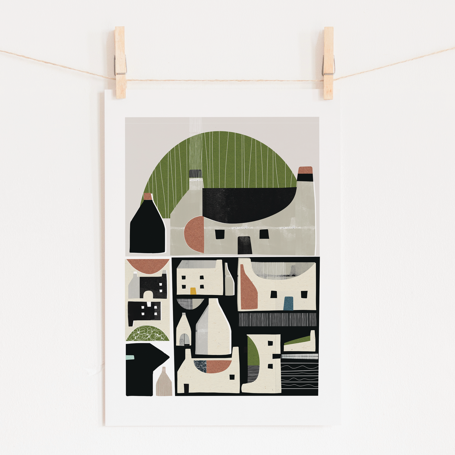 Wee Houses Art Print
