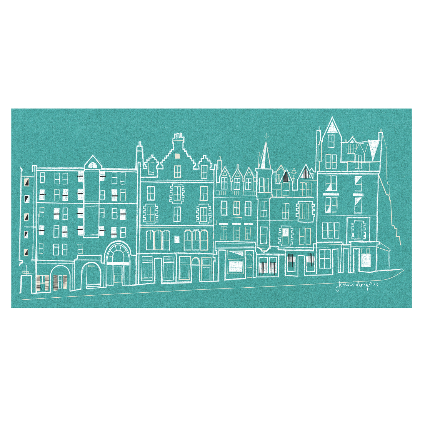 Edinburgh High Street Lampshade