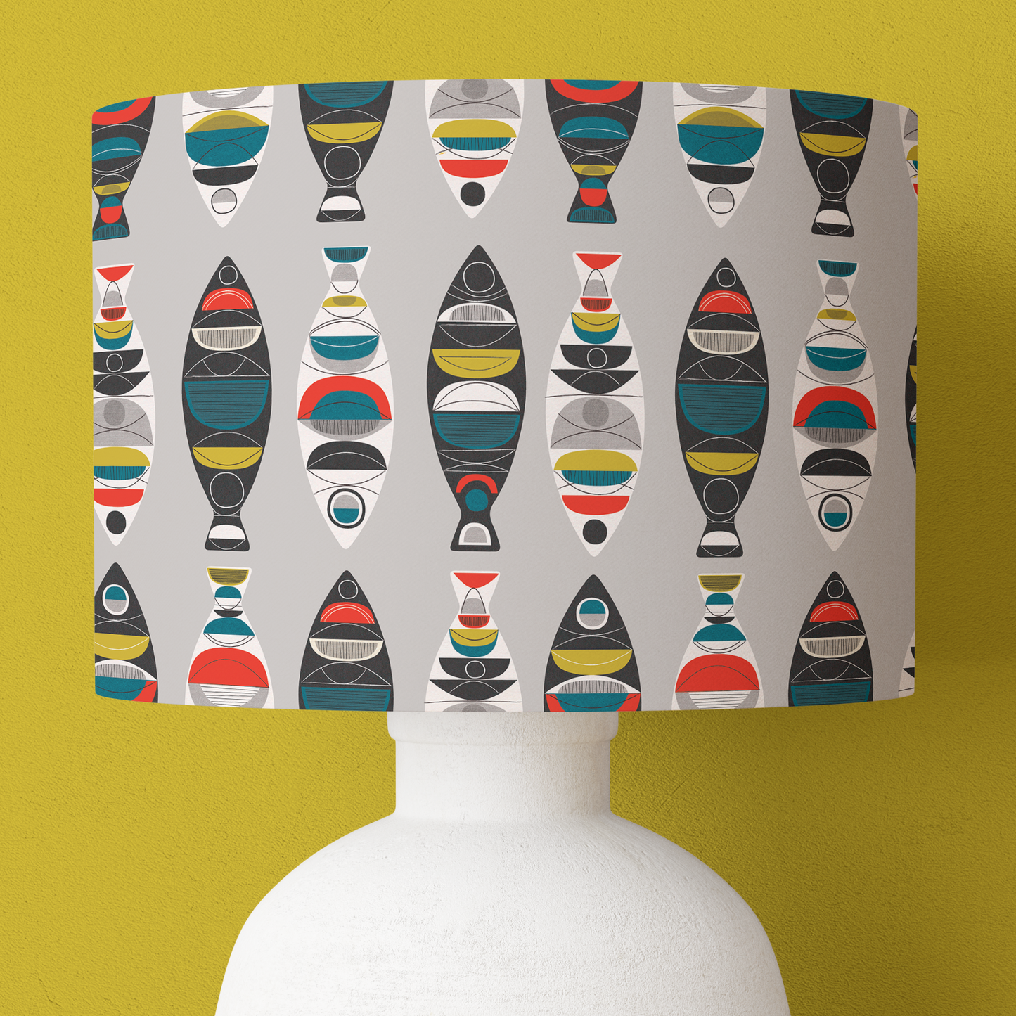 Midcentury Fish Lampshade
