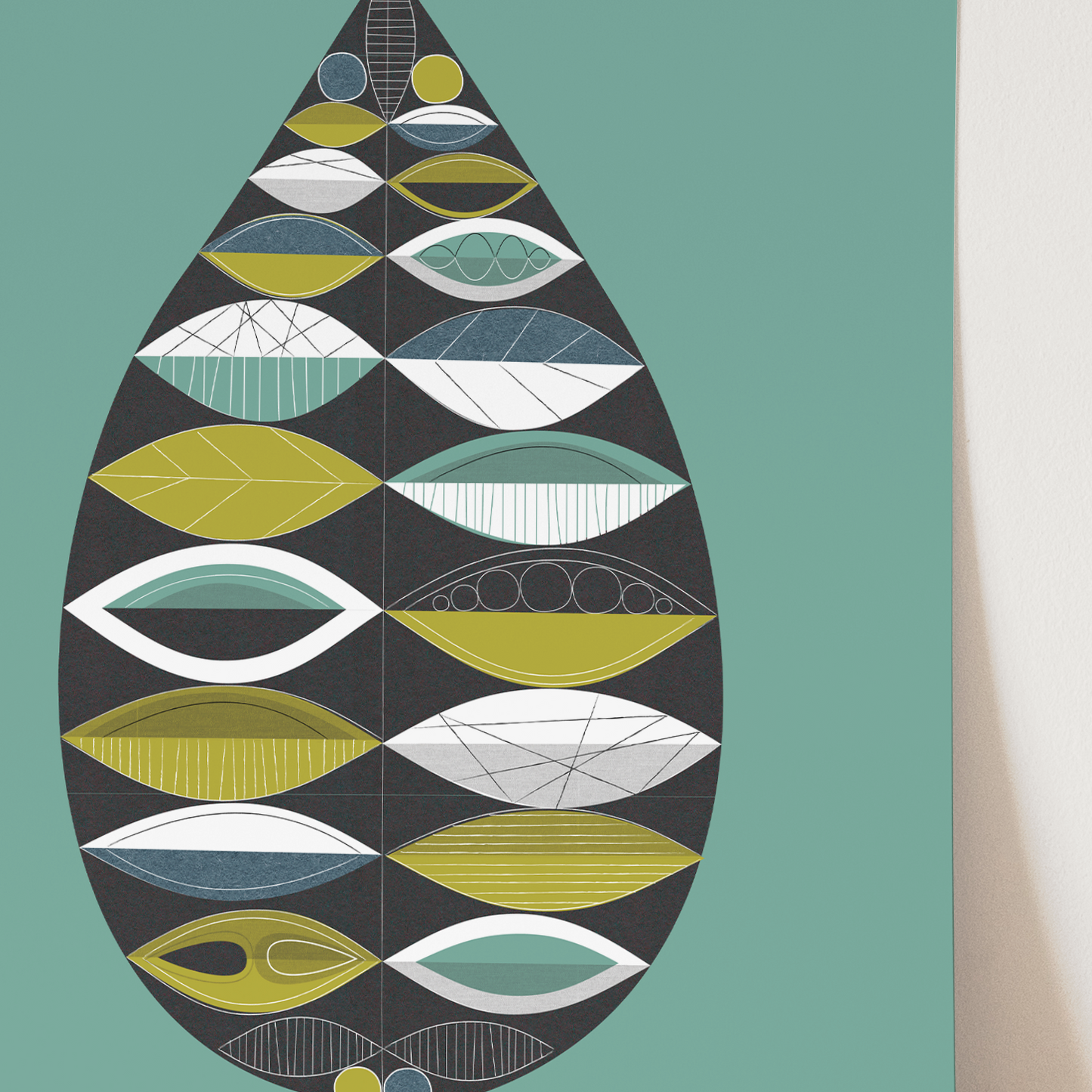 Midcentury Leaf Art Print