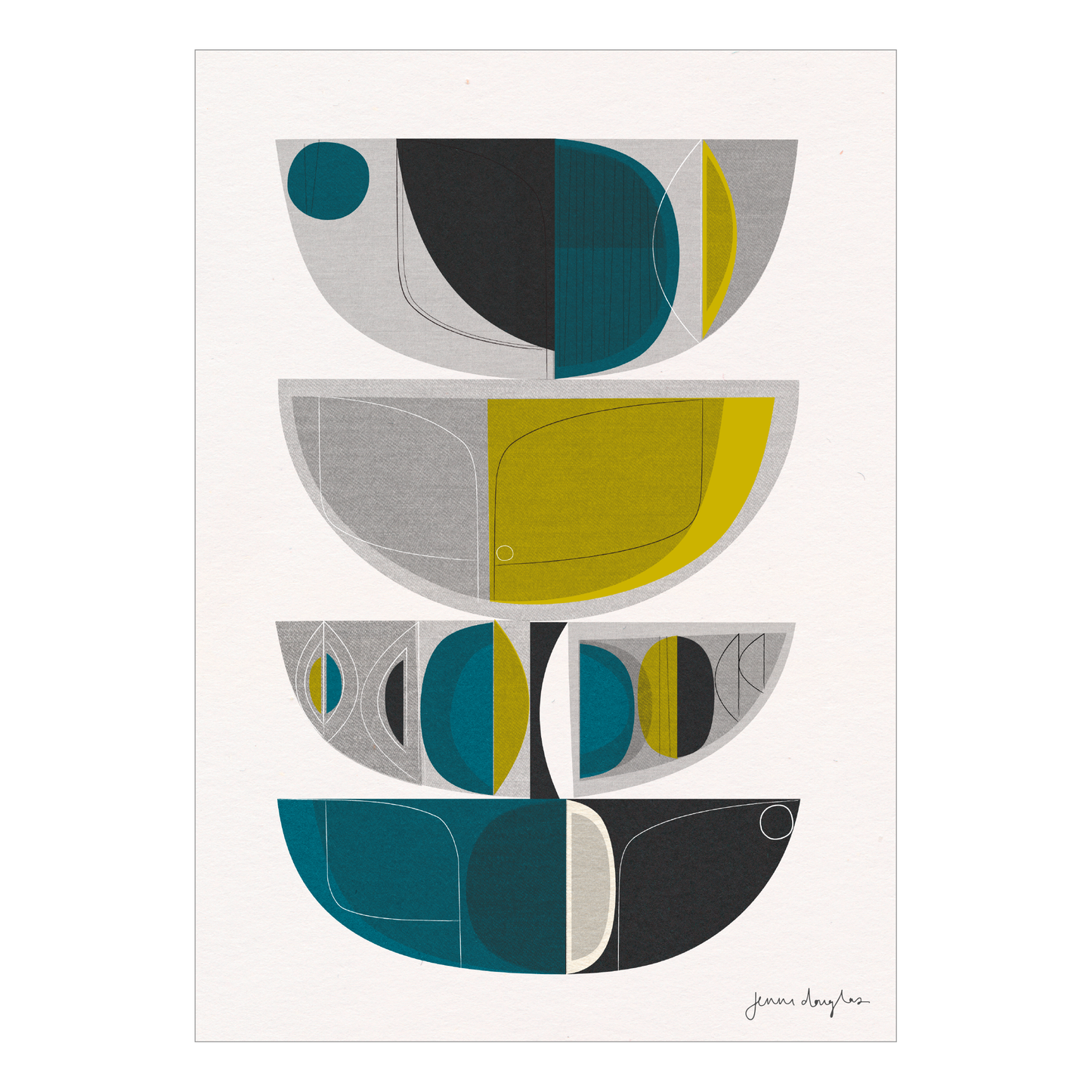 Midcentury Forms Art Print