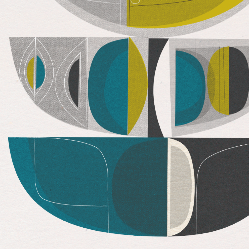 Midcentury Forms Art Print