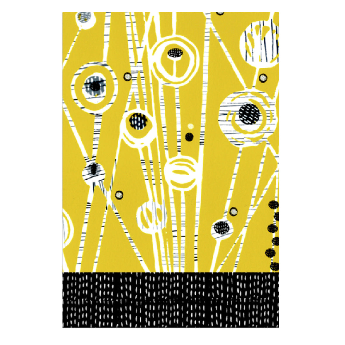 Mustard Meadow Card with Bookmark Back