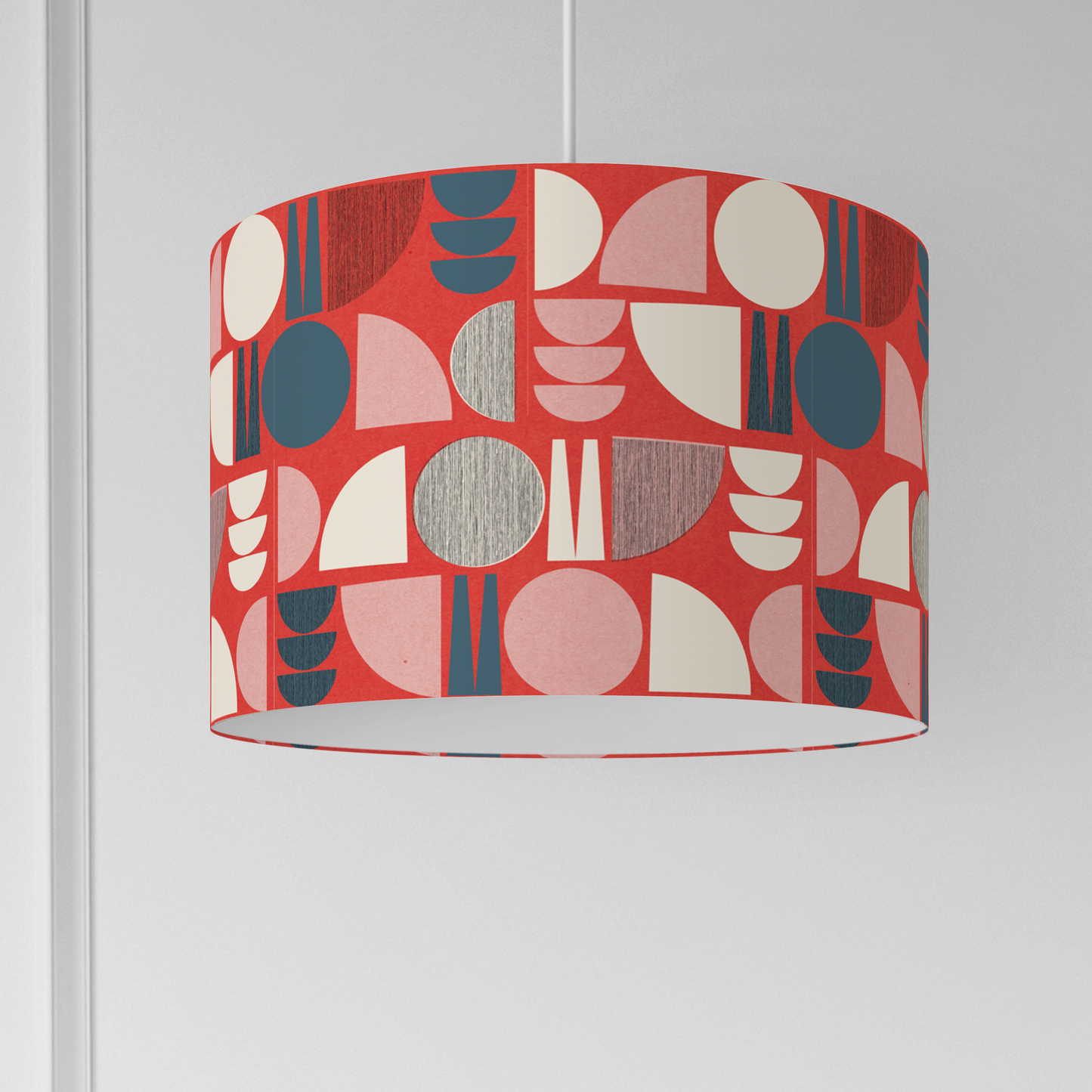 Shape Lampshade - Red (Ceiling/Pendant or Table)