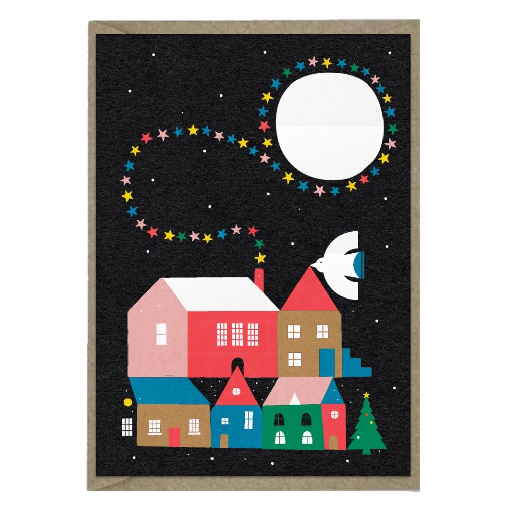 Starry Night Christmas Card