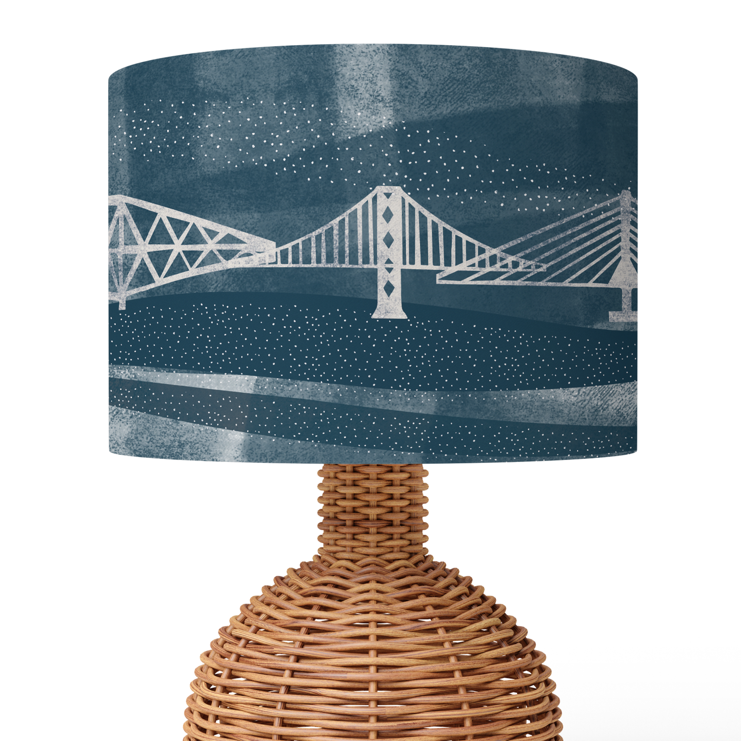Forth Bridges in Winter Lampshade (Ceiling/Pendant or Table)