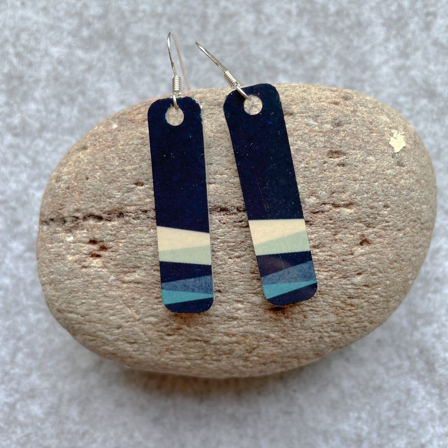 Strata Earrings (Navy)