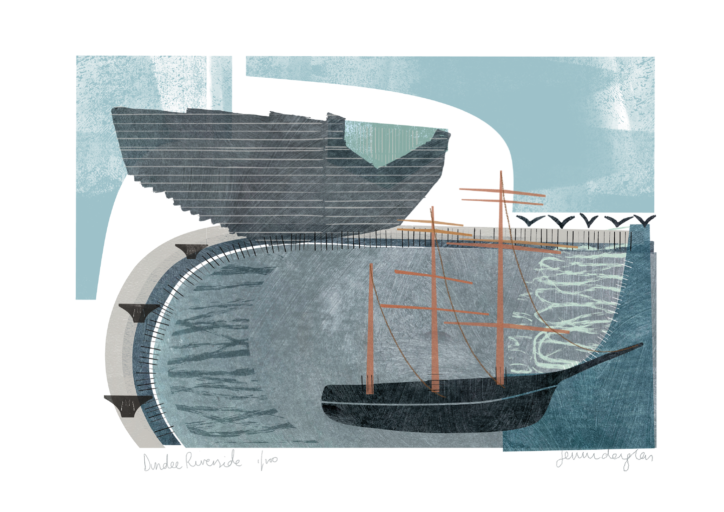 Dundee Riverside Art Print