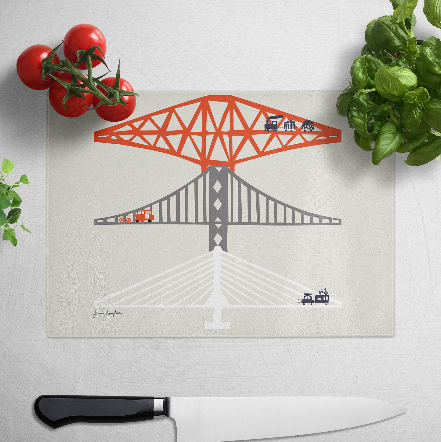 Forth Bridges Large Worktop Saver