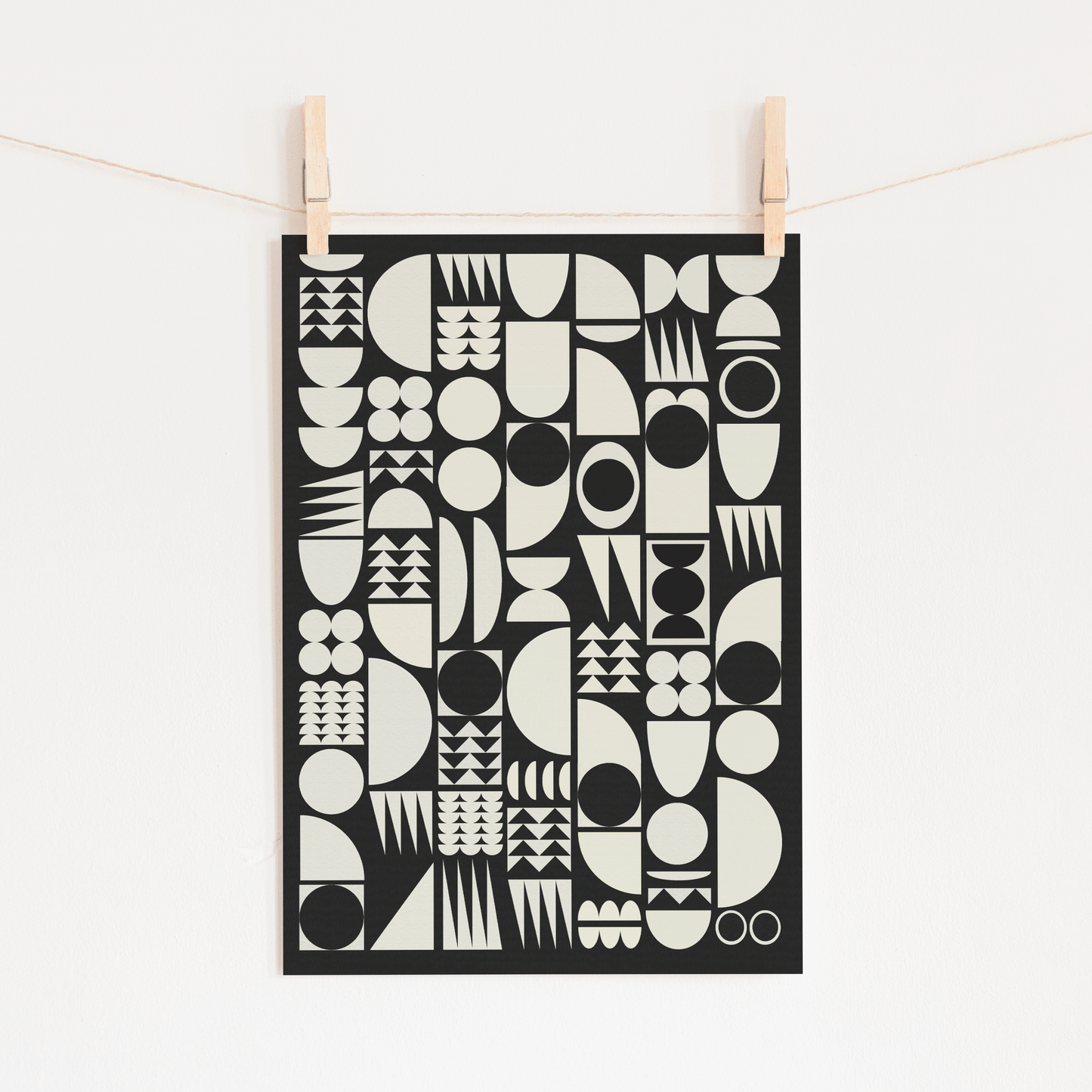 Midcentury Modern Geometrics No.2 Art Print