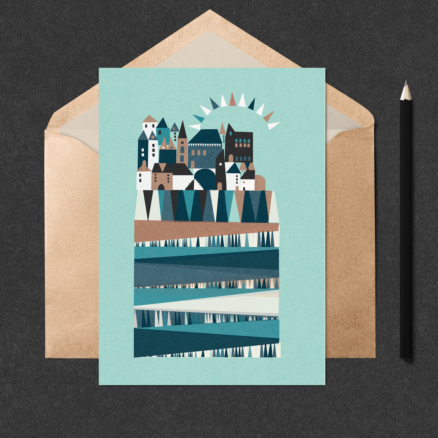 Fife Harbour Art Card