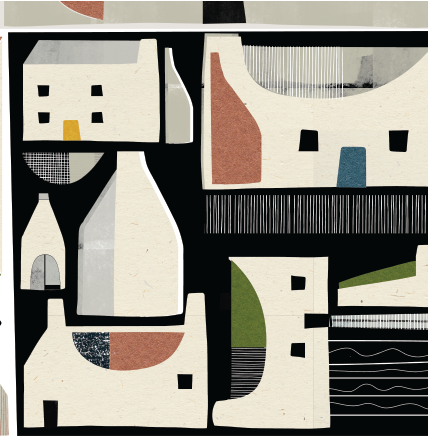 Wee Houses Art Print