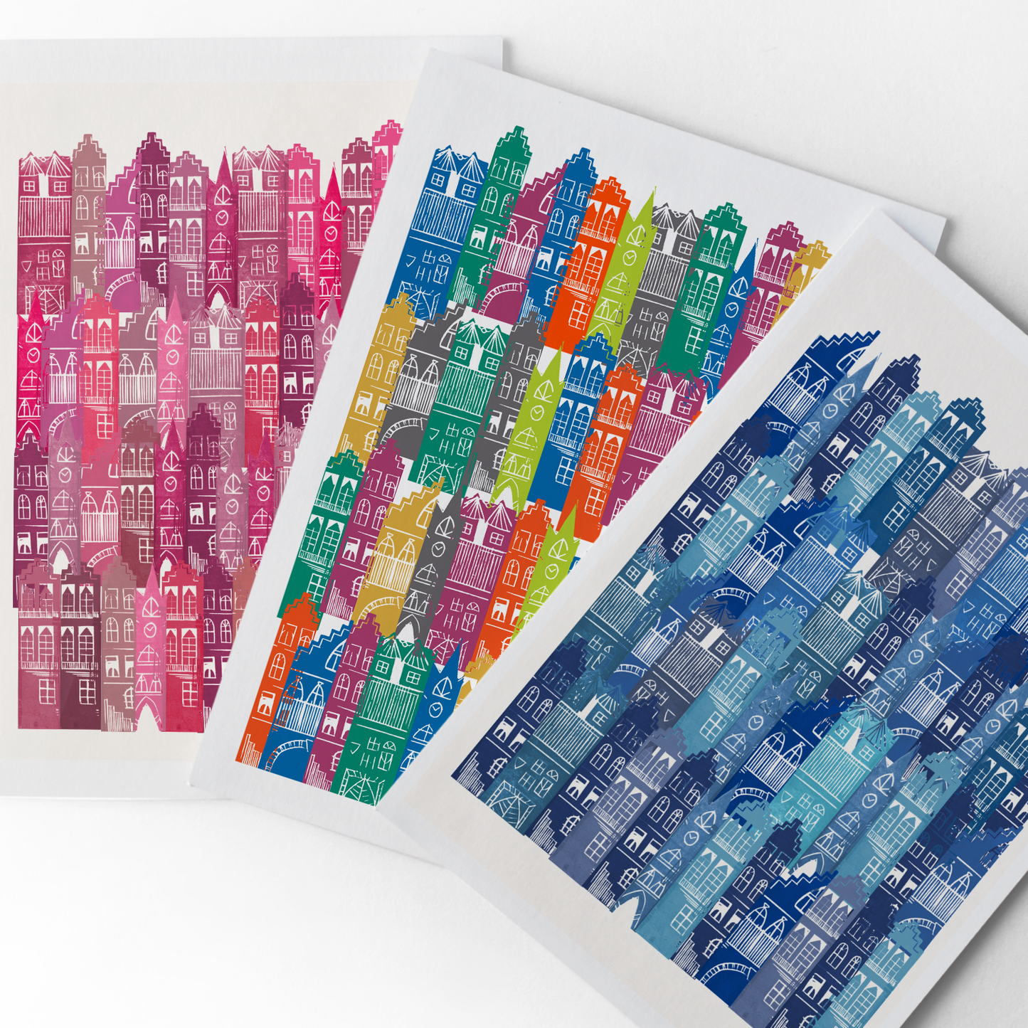 Rainbow Edinburgh Cityscape Print