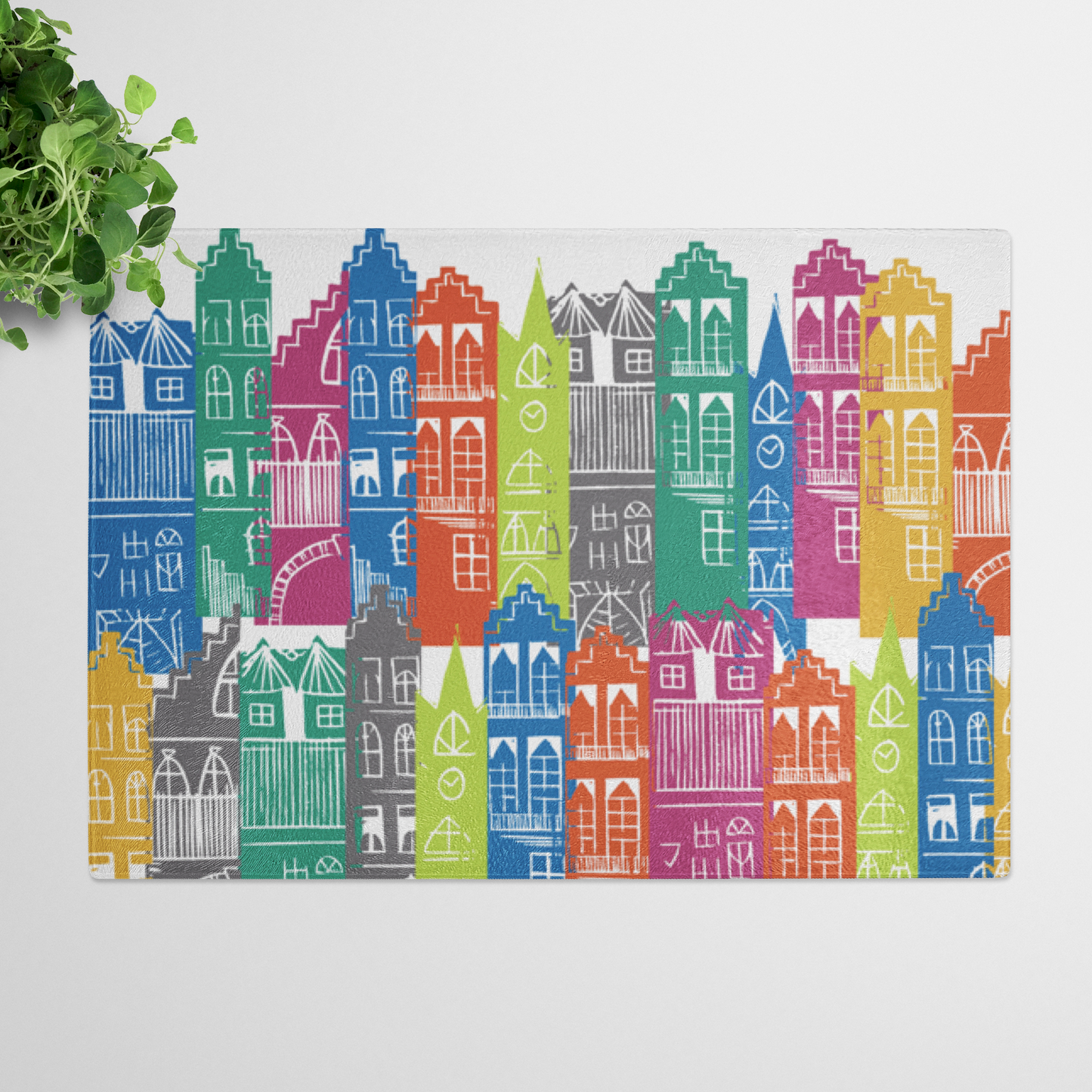 Edinburgh Cityscape Large Worktop Saver (Rainbow)