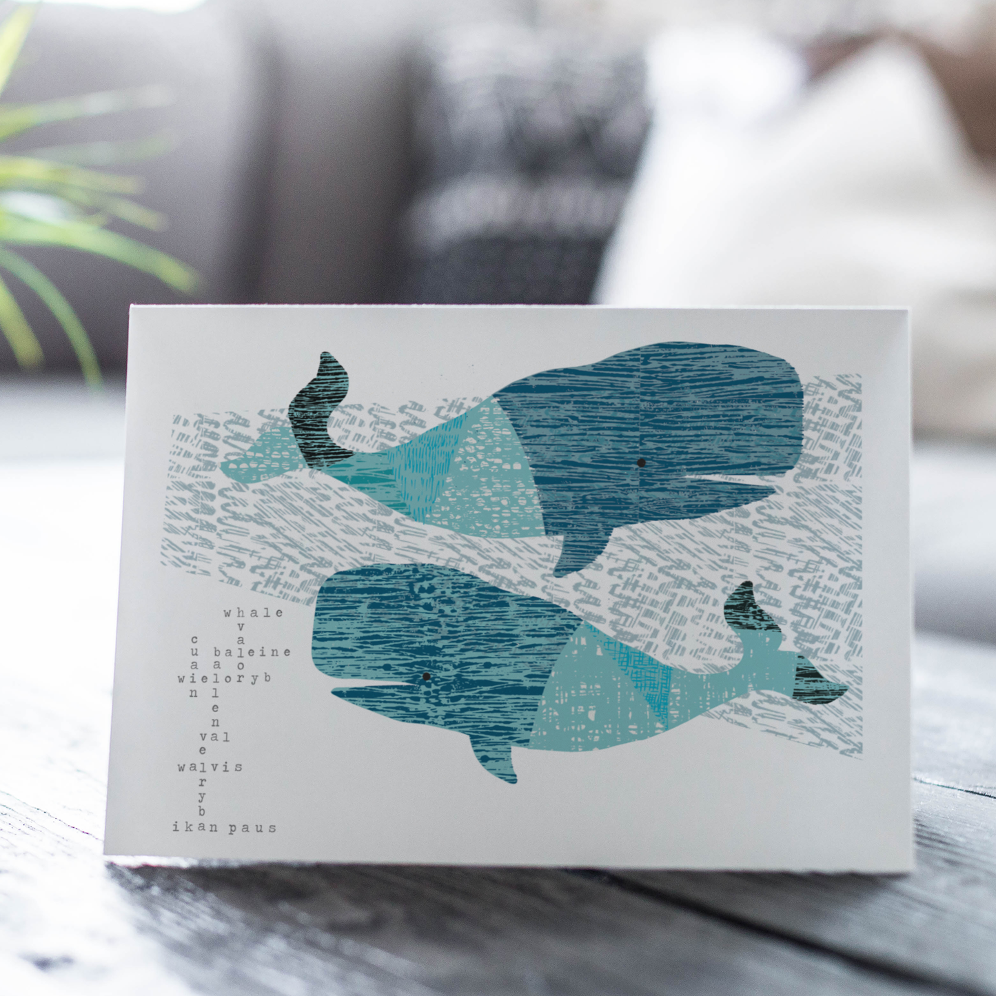 Whale Song Card