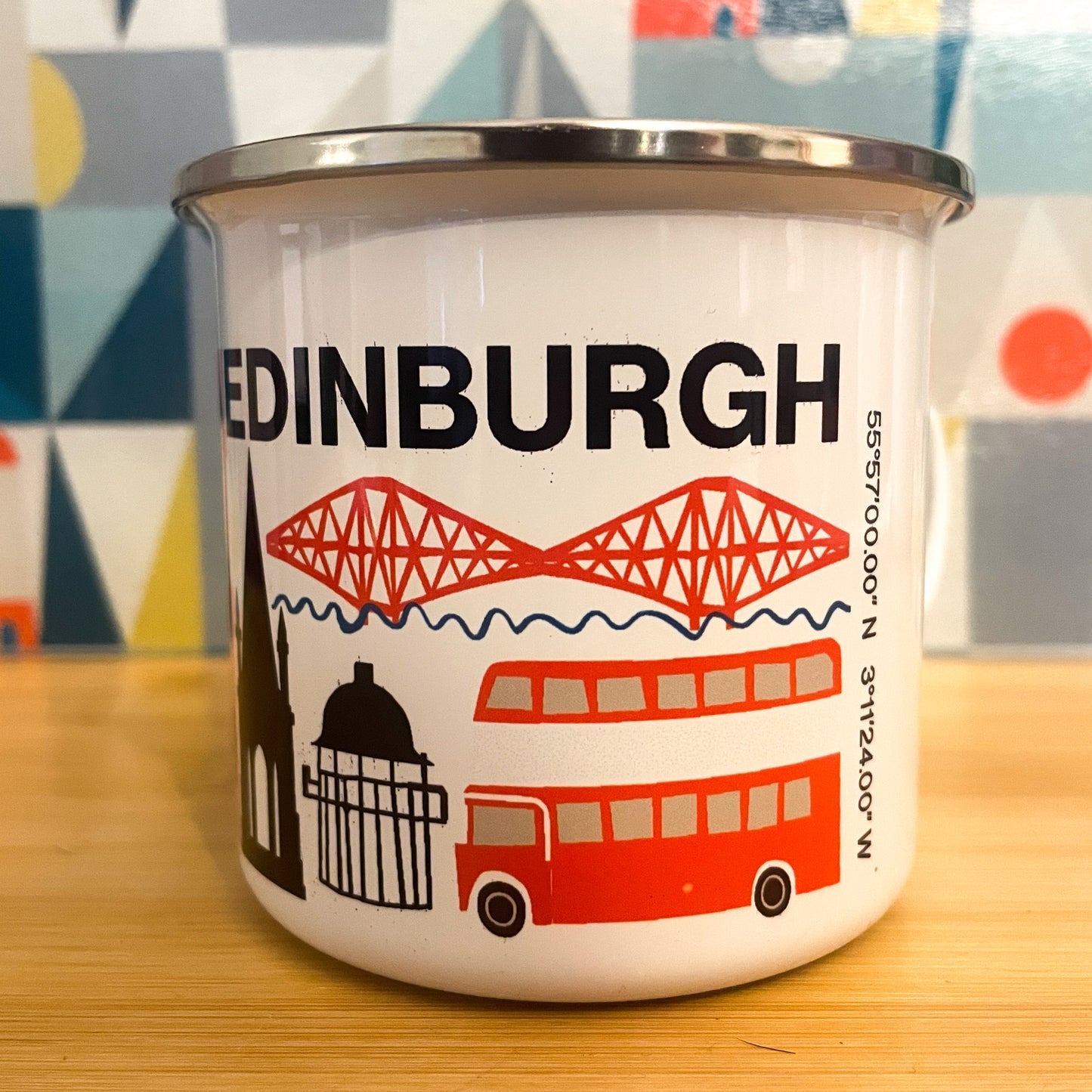 Edinburgh Landmarks Enamel Mug