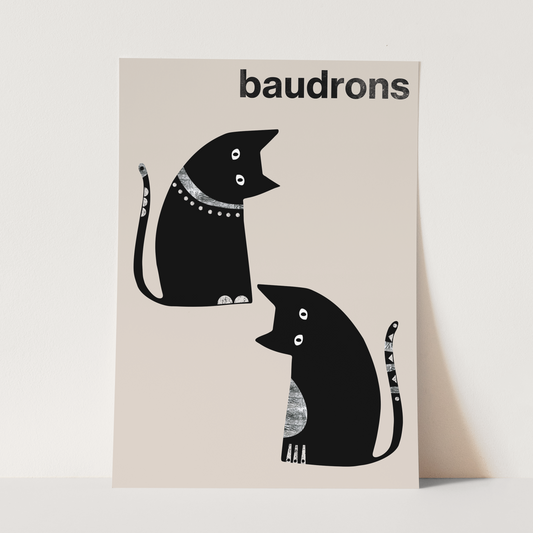 Baudrons (Cat) Art Print