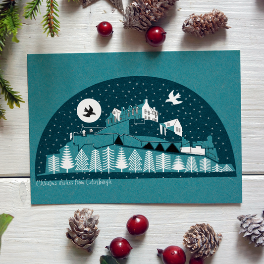 Edinburgh Castle Christmas Card