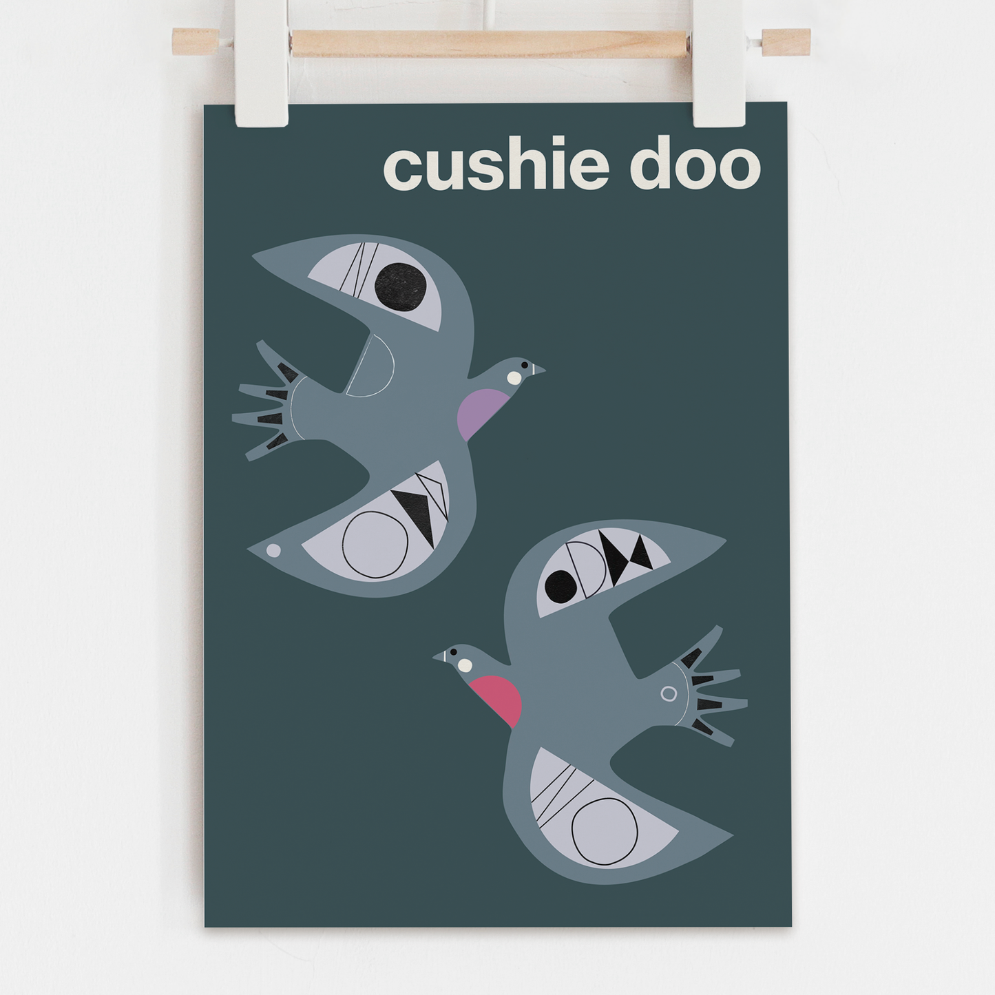 Cushie Doo (Woodpigeon) Art Print