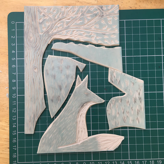 Taster Class: Jigsaw Linocut method for Multi Coloured Prints (Tuesday 21st May 2024)