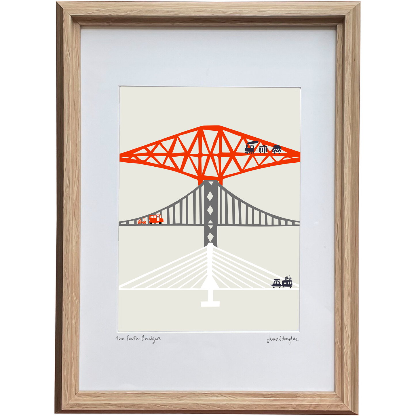 The Forth Bridges Framed Art Print