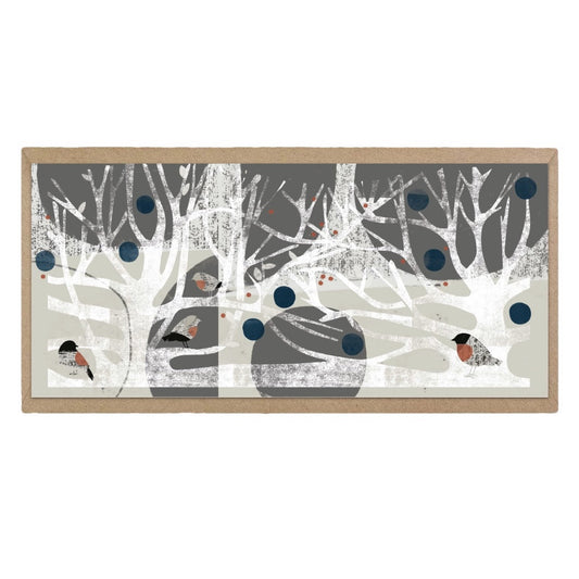 Robin in the Hawthorn Christmas Card