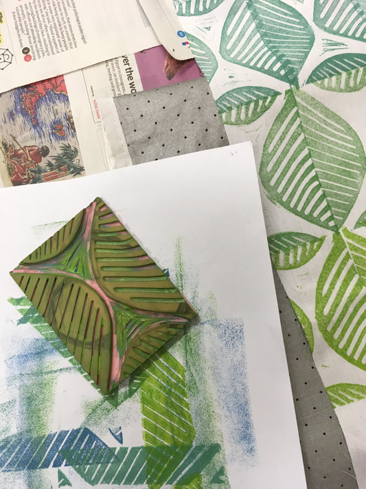 Block Printing onto Fabric Workshop with Jenni - Saturday 23rd March 2024