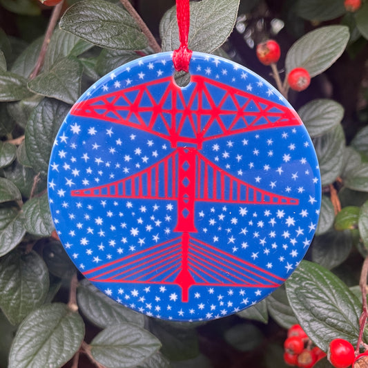 Starry Forth Bridges Christmas Ornament