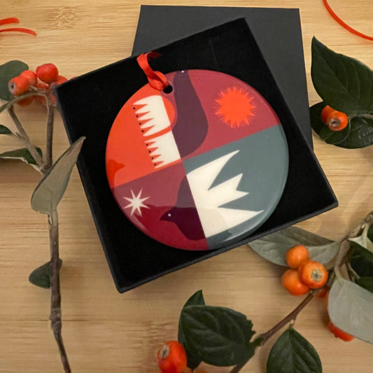 Winter Birds Christmas Ornament