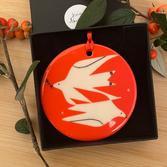 Doves Christmas Ornament