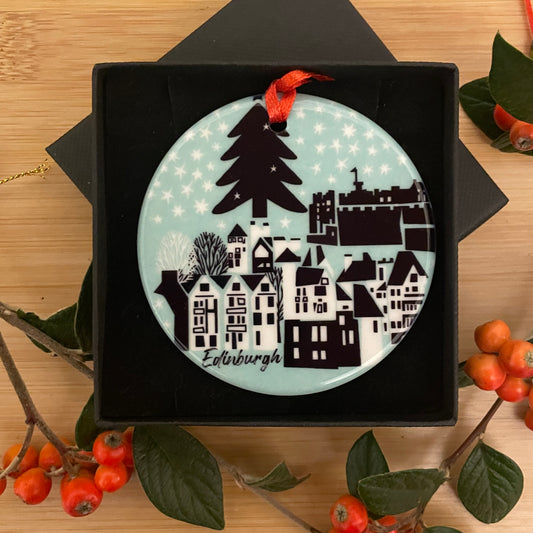 Edinburgh Christmas Ornament (Mint Green)