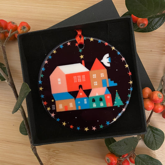 Starry Night Christmas Ornament