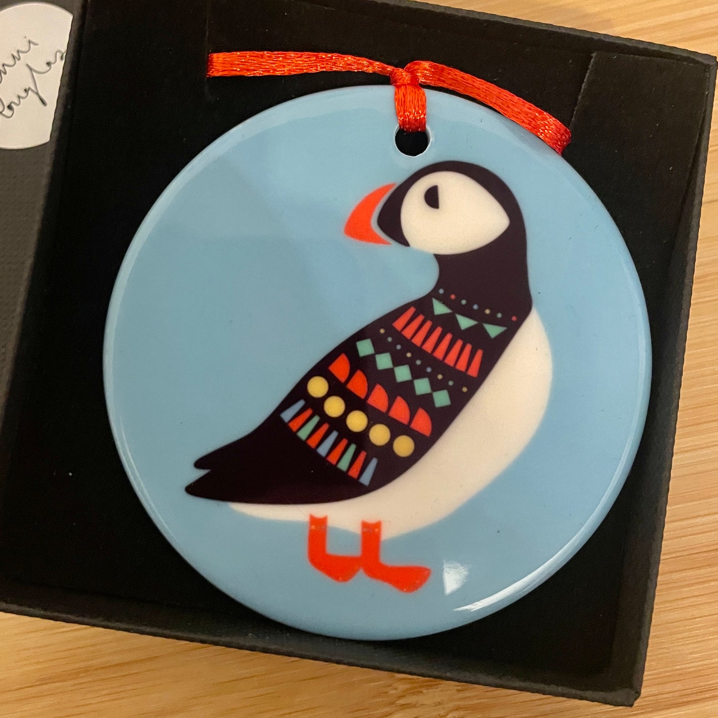 Christmas Jumper Puffin Ornament