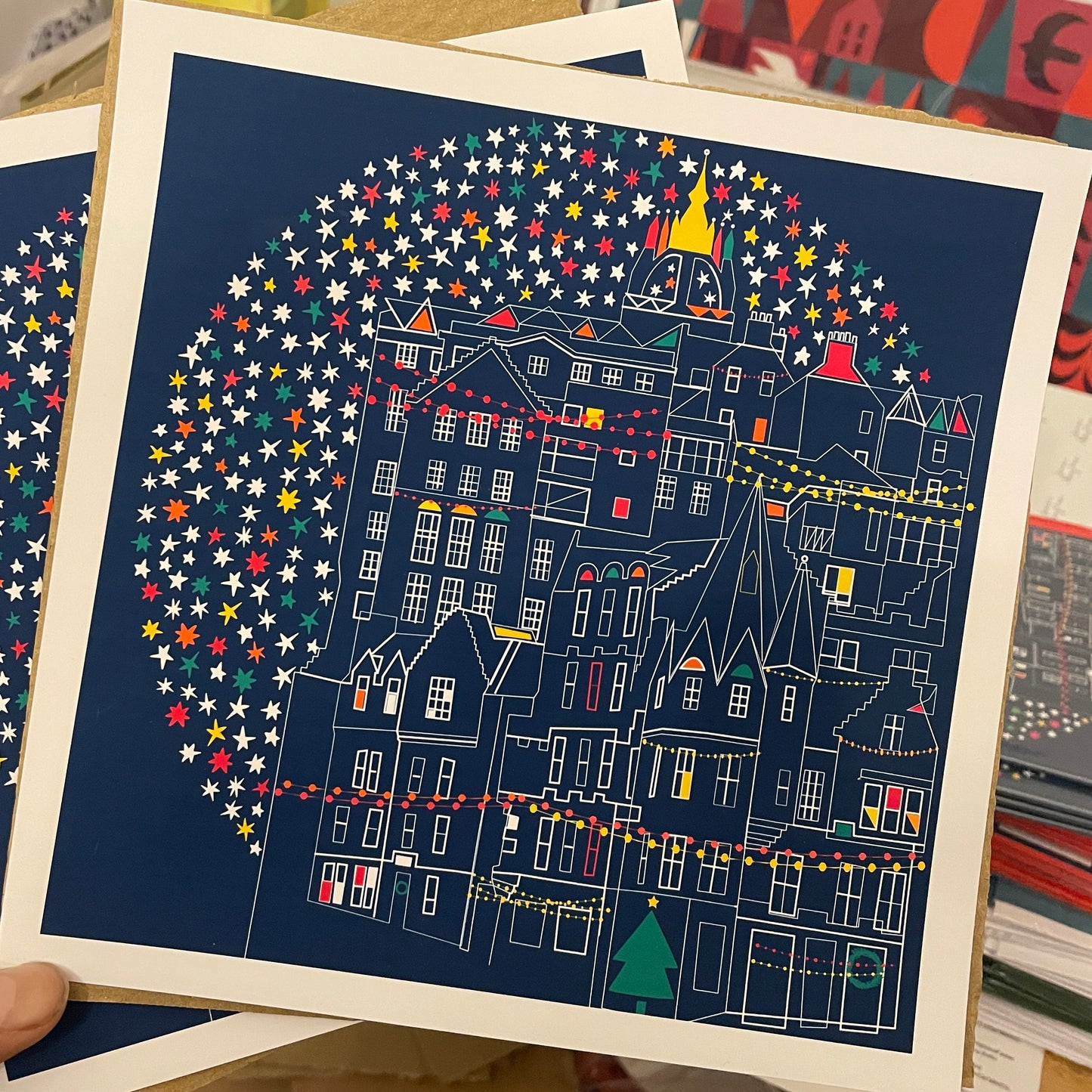 Starry Edinburgh Art Print