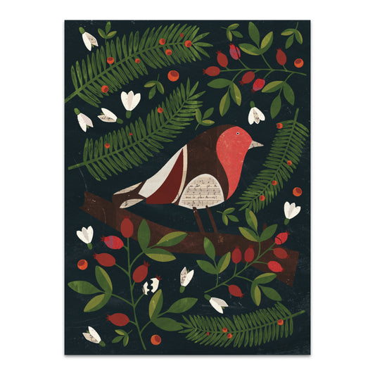 Midnight Robin Card